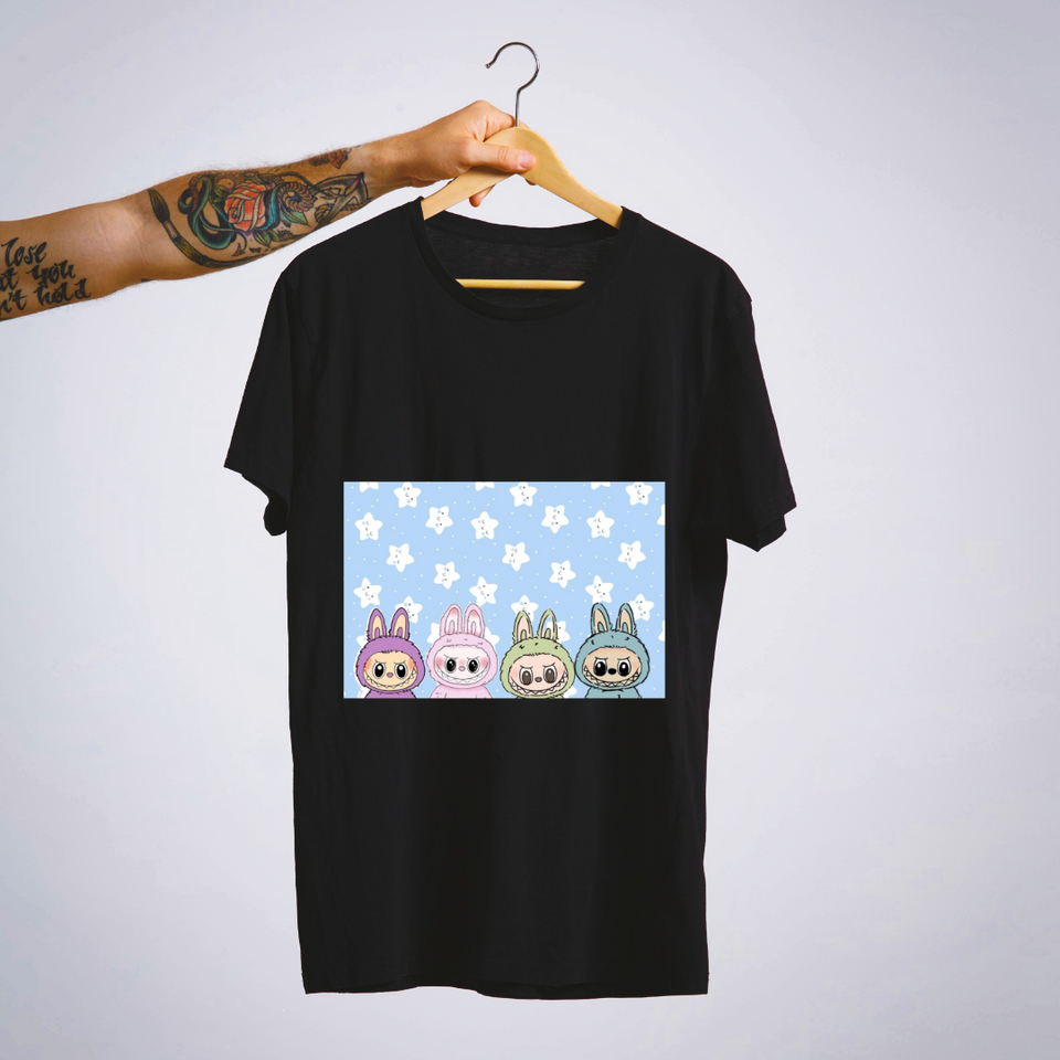 SoulThread “Labubu Starry Squad” T-Shirt 🌟 – Limited Edition 4-Color Labubu Tee | 100% Cotton | Free Shipping