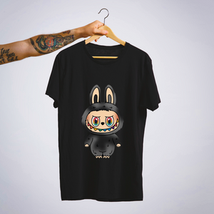 SoulThread “Labubu Prism Edition" T-Shirt  – Limited Black Labubu Tee with Rainbow Smile | Free Shipping