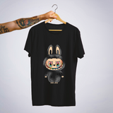 SoulThread “Labubu Prism Edition" T-Shirt  – Limited Black Labubu Tee with Rainbow Smile | Free Shipping