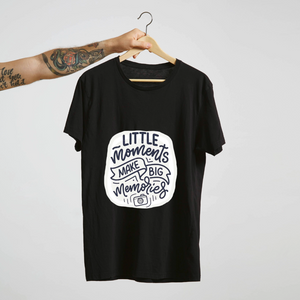 SoulThread “Little Moments Make Big Memories” T-Shirt – Travel &amp; Adventure Memory Tee | Unisex Cotton (Made in India)