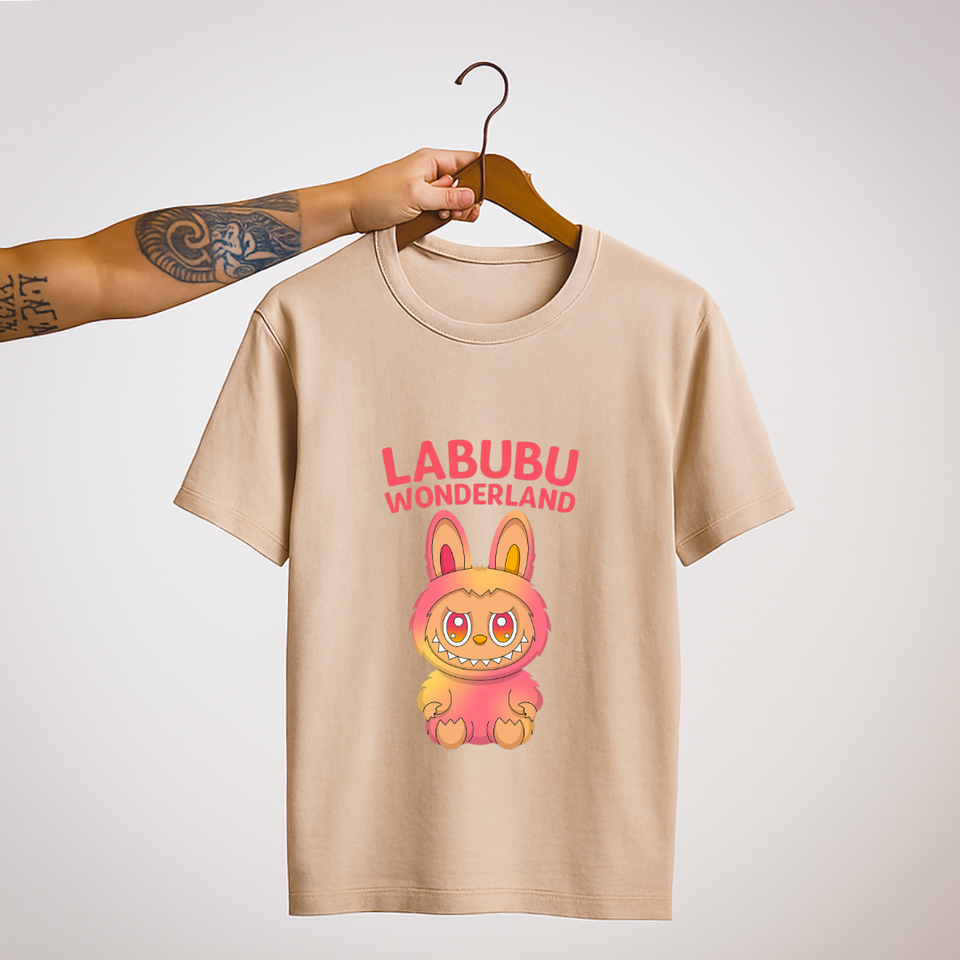 SoulThread Labubu Wonderland T-Shirt| Limited Edition Pastel Monster Tee | Made In India