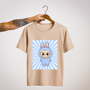 SoulThread “Labubu Skyburst” T-Shirt 🌌 – Limited Edition Blue Monster Tee | 100% Cotton | Free Shipping