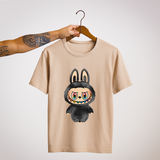 SoulThread “Labubu Prism Edition" T-Shirt  – Limited Black Labubu Tee with Rainbow Smile | Free Shipping