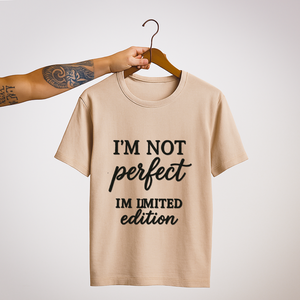 SoulThread "I'm Not Perfect, I'm Limited Edition" ✨ Self-Love Tee | Good-Vibes Collection | Made In India