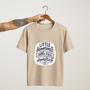 SoulThread “Little Moments Make Big Memories” T-Shirt – Travel &amp; Adventure Memory Tee | Unisex Cotton (Made in India)