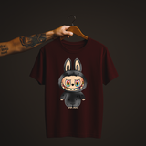 SoulThread “Labubu Prism Edition" T-Shirt  – Limited Black Labubu Tee with Rainbow Smile | Free Shipping
