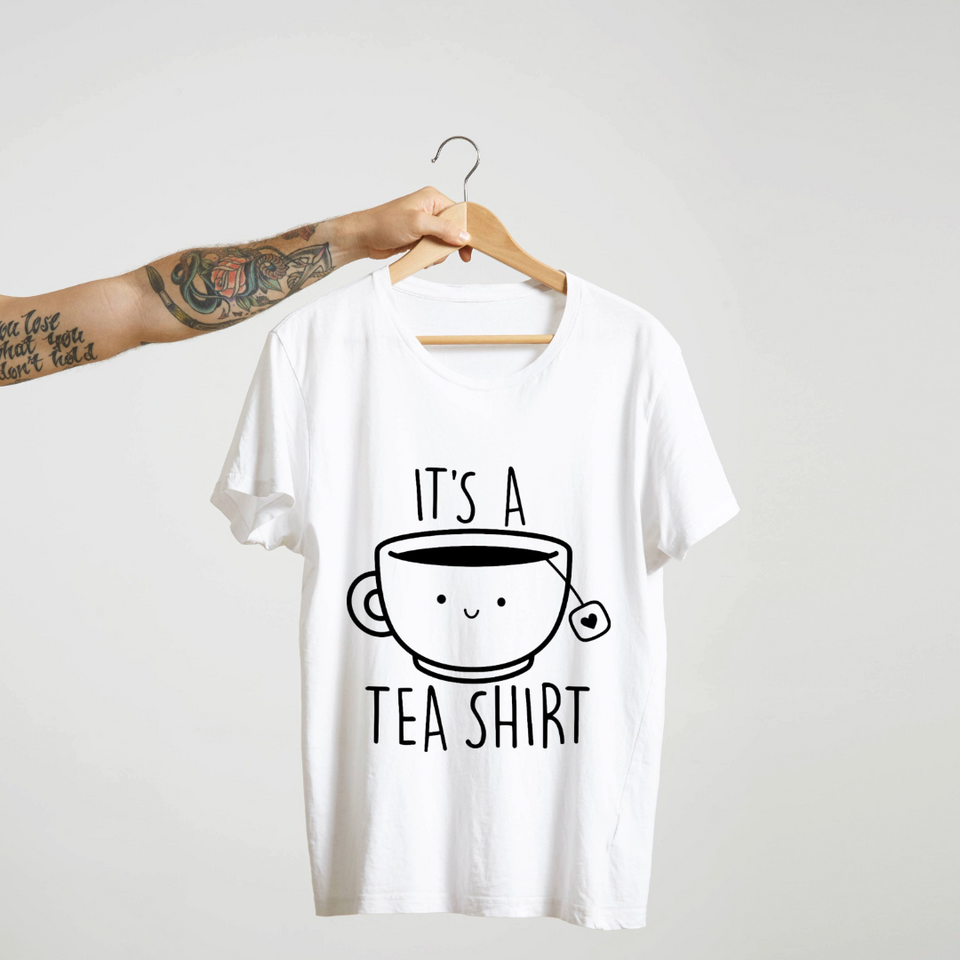 SoulThread “It’s a Tea Shirt” T-Shirt – Funny Cute Tea Pun Tee | 100% Cotton Unisex (Made in India)