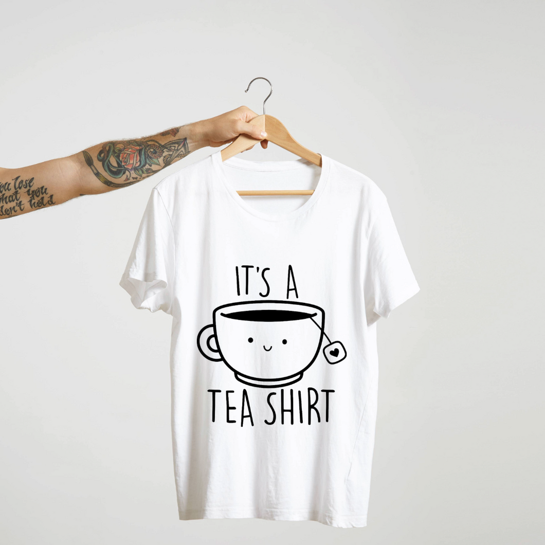 SoulThread “It’s a Tea Shirt” T-Shirt – Funny Cute Tea Pun Tee | 100% Cotton Unisex (Made in India)