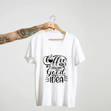 SoulThread “Coffee is Always a Good Idea” T-Shirt – Caffeine Lover Cotton Tee | Unisex (Made in India)