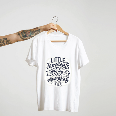 SoulThread “Little Moments Make Big Memories” T-Shirt – Travel & Adventure Memory Tee | Unisex Cotton (Made in India)