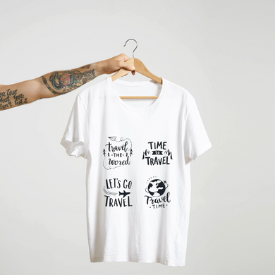 SoulThread “Travel Typography Collection” T-Shirt – Wanderlust Quotes Tee | Unisex 100% Cotton (180 GSM) | Made in India