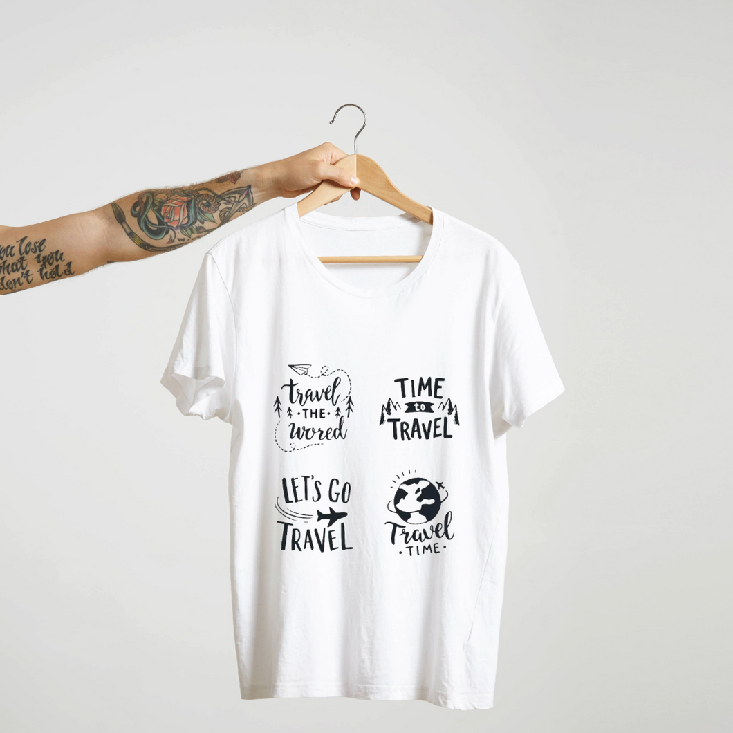 SoulThread “Travel Typography Collection” T-Shirt – Wanderlust Quotes Tee | Unisex 100% Cotton (180 GSM) | Made in India