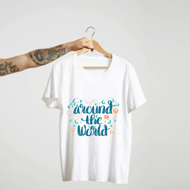 SoulThread “Around The World” T-Shirt – Wanderlust Travel Tee | 100% Cotton | Made in India. Free Shipping