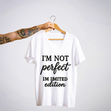 SoulThread "I'm Not Perfect, I'm Limited Edition" ✨ Self-Love Tee | Good-Vibes Collection | Made In India