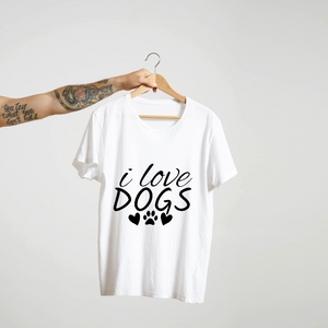 I Love Dogs : Unisex Tee
