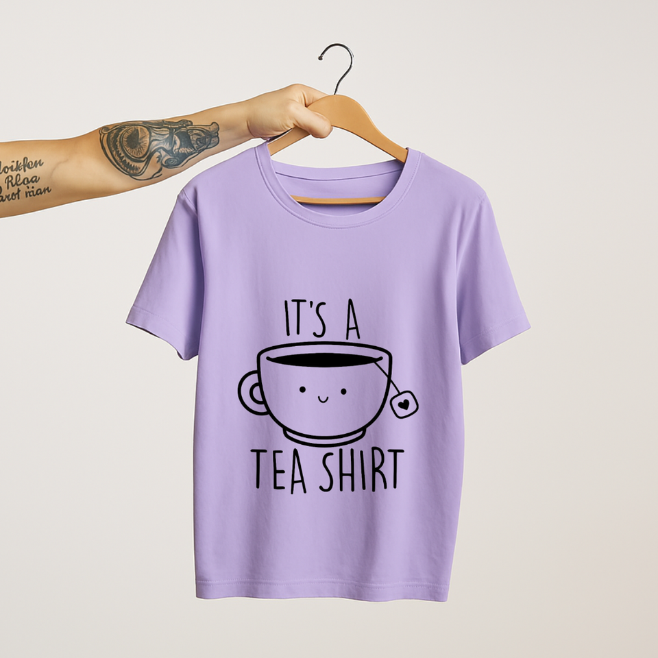 SoulThread “It’s a Tea Shirt” T-Shirt – Funny Cute Tea Pun Tee | 100% Cotton Unisex (Made in India)