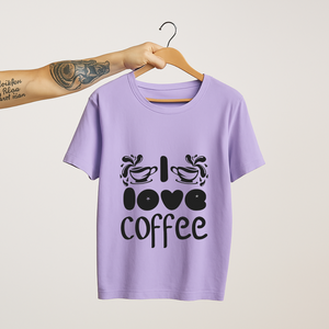 SoulThread “I Love Coffee” T-Shirt – Caffeine Lover Cotton Tee | Unisex (Made in India)