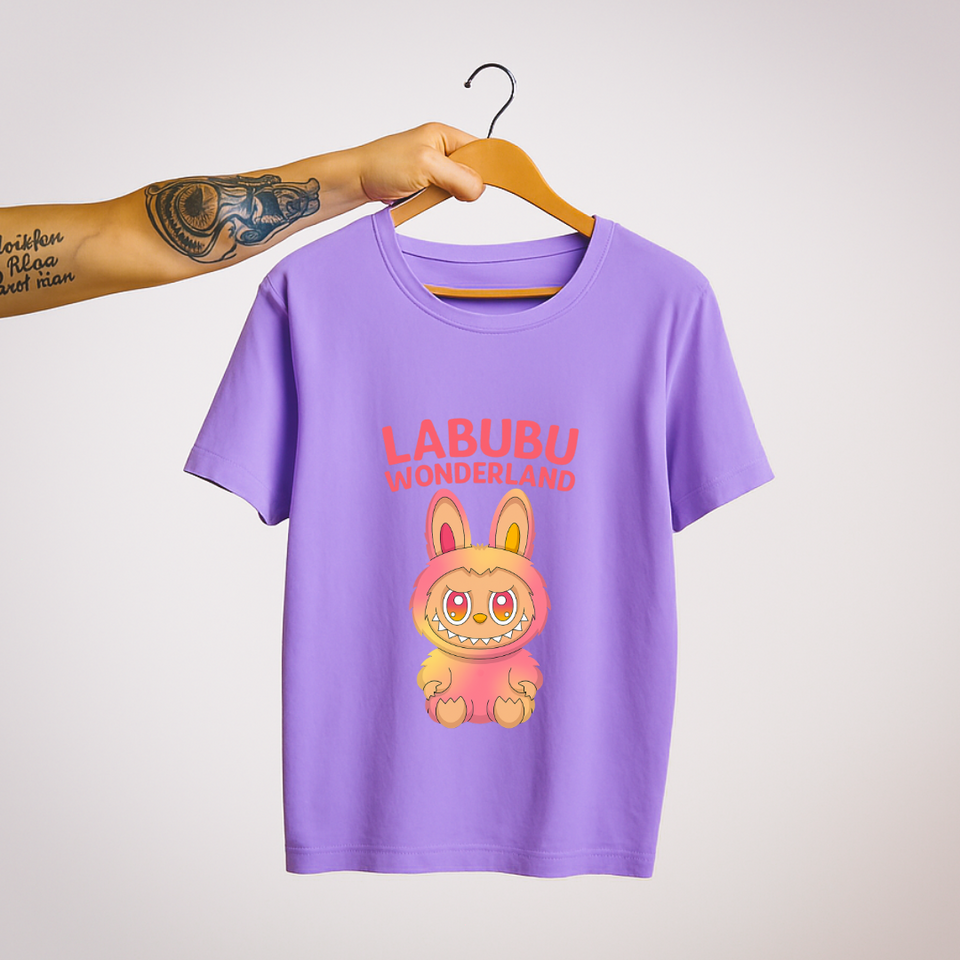 SoulThread Labubu Wonderland T-Shirt| Limited Edition Pastel Monster Tee | Made In India