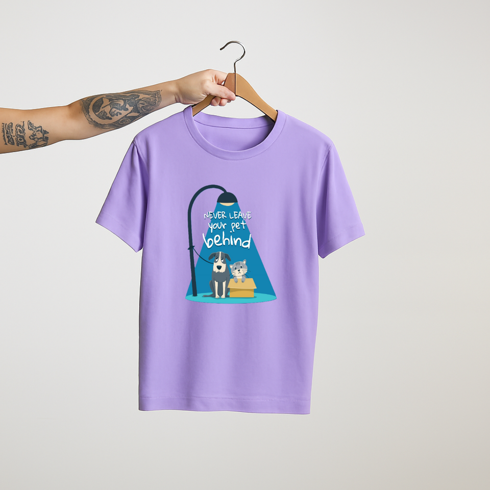 Never Leave Your Pet Behind - Unisex Tee