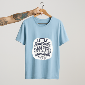 SoulThread “Little Moments Make Big Memories” T-Shirt – Travel &amp; Adventure Memory Tee | Unisex Cotton (Made in India)