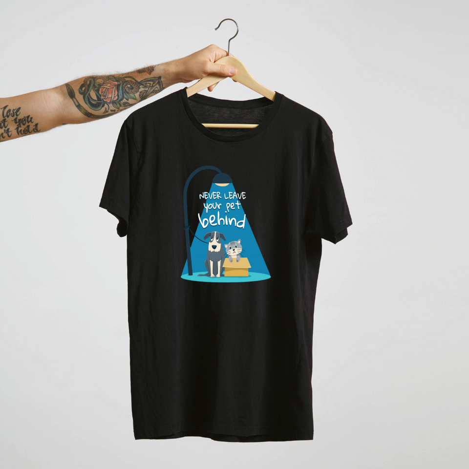 Never Leave Your Pet Behind - Unisex Tee