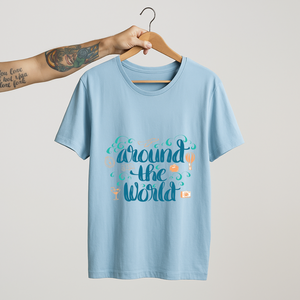 SoulThread “Around The World” T-Shirt – Wanderlust Travel Tee | 100% Cotton | Made in India. Free Shipping
