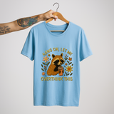 SoulThread “Hang On, Let Me Overthink This” 🦝 Funny Raccoon Tee | Free Shipping | Made In India