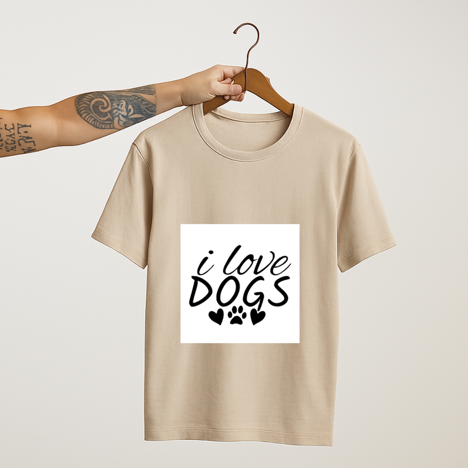 I Love Dogs : Unisex Tee