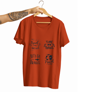 SoulThread “Travel Typography Collection” T-Shirt – Wanderlust Quotes Tee | Unisex 100% Cotton (180 GSM) | Made in India