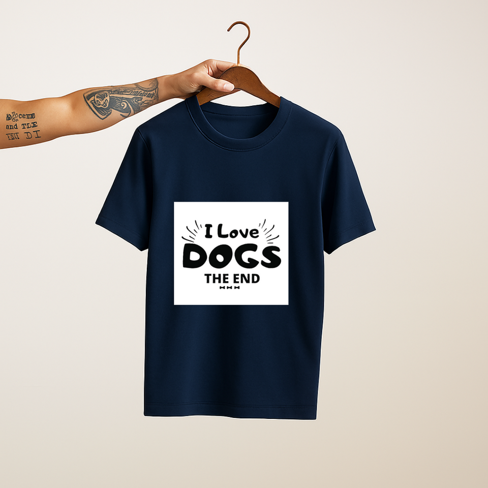 I Love Dogs. The End : Unisex Tee