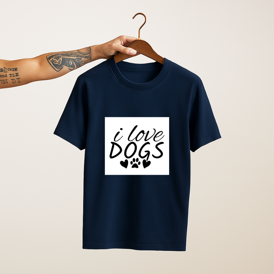 I Love Dogs : Unisex Tee