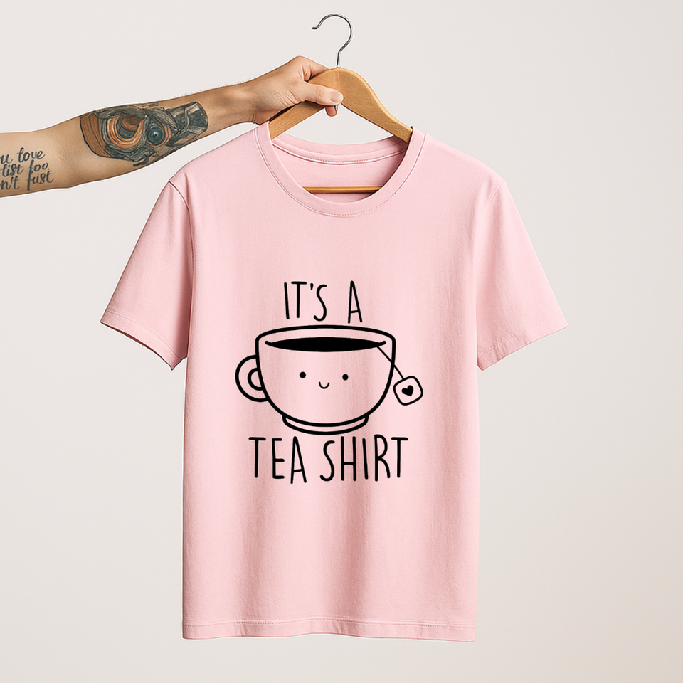 SoulThread “It’s a Tea Shirt” T-Shirt – Funny Cute Tea Pun Tee | 100% Cotton Unisex (Made in India)