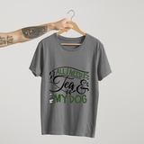 SoulThread “All I Need is Tea & My Dog” T-Shirt – Funny Dog Lover & Chai Tee | 100% Cotton Unisex (Made in India)