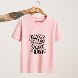 SoulThread “Coffee is Always a Good Idea” T-Shirt – Caffeine Lover Cotton Tee | Unisex (Made in India)