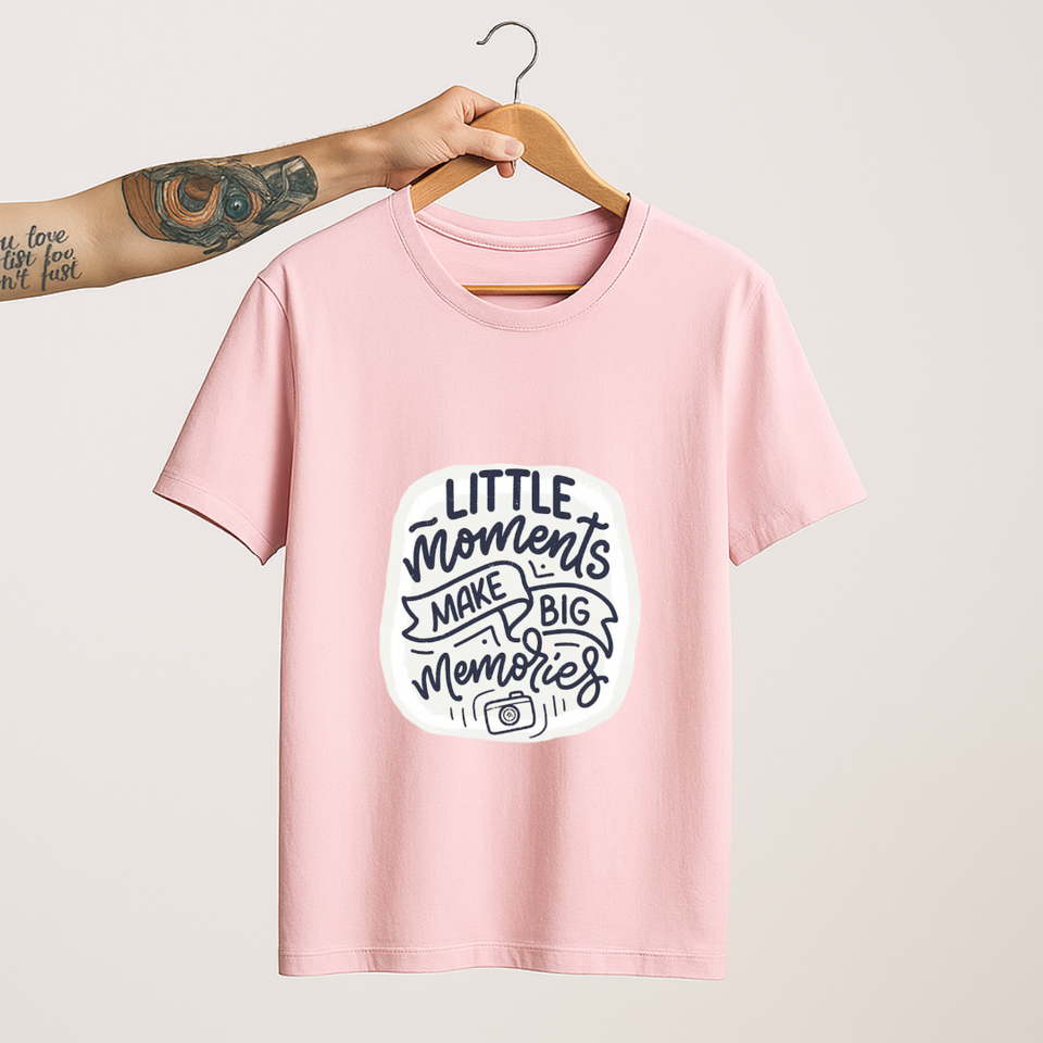SoulThread “Little Moments Make Big Memories” T-Shirt – Travel &amp; Adventure Memory Tee | Unisex Cotton (Made in India)