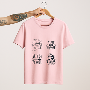 SoulThread “Travel Typography Collection” T-Shirt – Wanderlust Quotes Tee | Unisex 100% Cotton (180 GSM) | Made in India