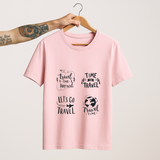 SoulThread “Travel Typography Collection” T-Shirt – Wanderlust Quotes Tee | Unisex 100% Cotton (180 GSM) | Made in India