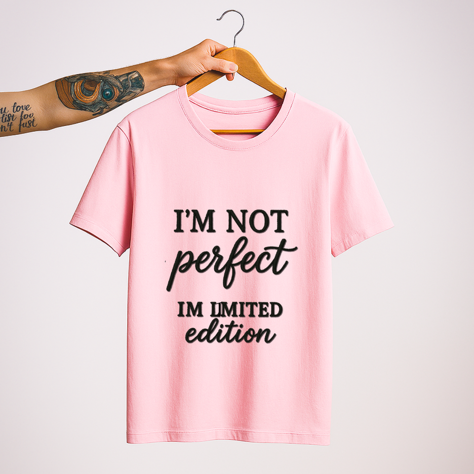 SoulThread "I'm Not Perfect, I'm Limited Edition" ✨ Self-Love Tee | Good-Vibes Collection | Made In India
