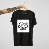 I Love Dogs : Unisex Tee
