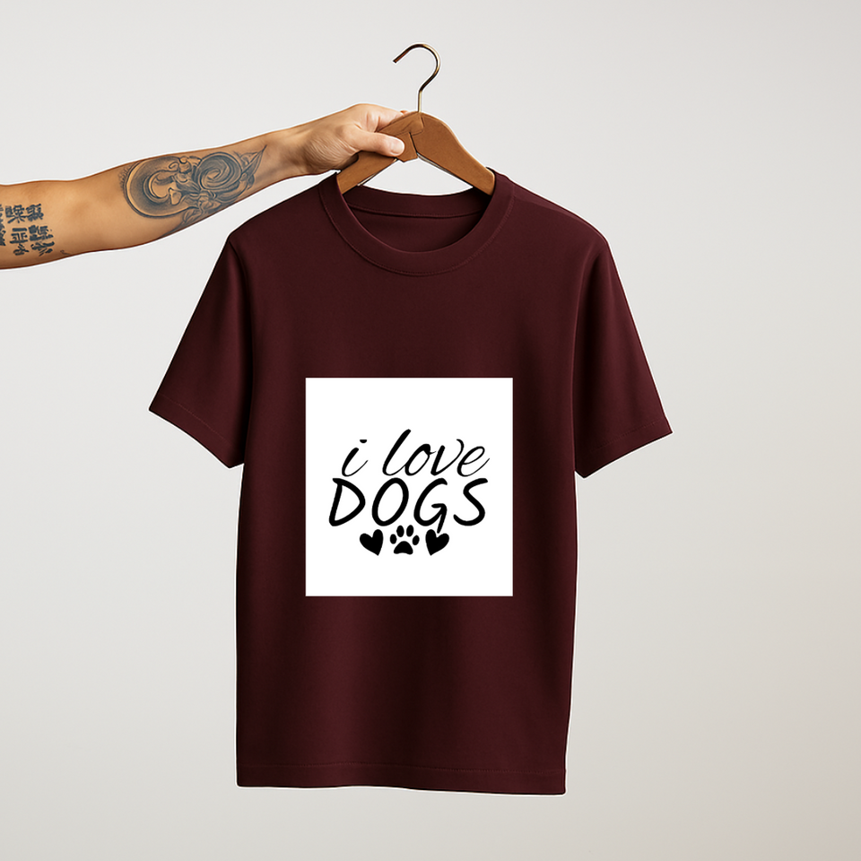 I Love Dogs : Unisex Tee